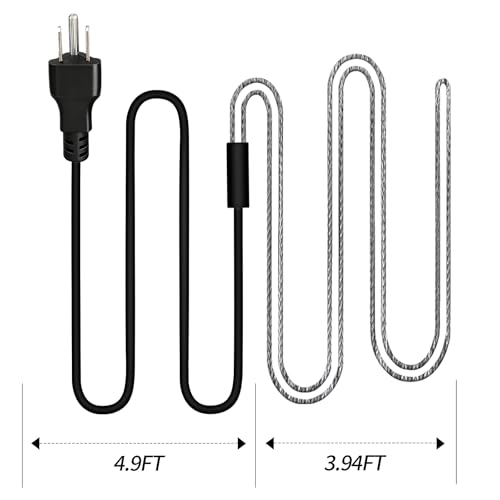 Chicken Water Heater Cord, Freeze-Proof Cable for Poultry Waterers, 1 Pack