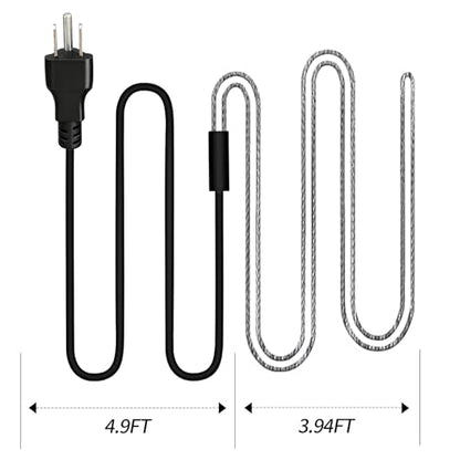 Chicken Water Heater Cord, Freeze-Proof Cable for Poultry Waterers, 1 Pack