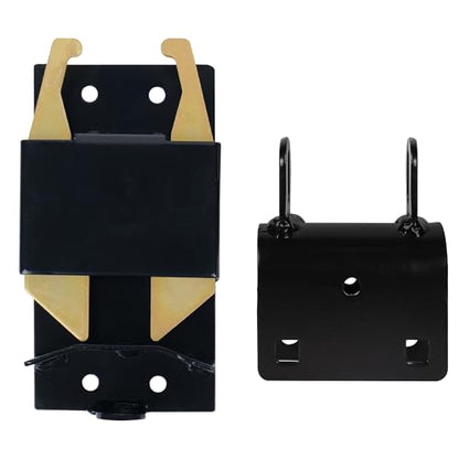 Two Way Lockable Gate Latch, Black. Perfect for Farms, Pastures, and Ranches. Part Number S16100100 (Big Black 2PACK) - size: BIG BLACK 2PACK