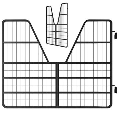 42" x 52" Steel Stall Guard, 2-Way Barn Door Gate for Horses & Livestock, Ventilated Fence Panel for Stable, Farm and Barn Use
