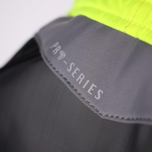Shires Flyguard Pro Hi-Viz Fine Mesh Horse Fly Mask with Ears and Nose Fringe - Yellow Pony - color: yellow, size: Pony
