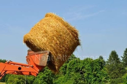 Front Loader Bucket Hay Bale Spear Attachment w/ 2 x 43" Hay Bale Spear, Rated 3000 LB - size: 2 x 43"