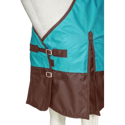 Tough 1 600 Denier Waterproof Horse Sheet - color: Turquoise, size: 75"