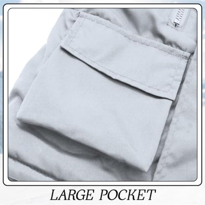 Kids Winter Fleece-Lined Coats For Boys Puffer Jackets With Hood - color: Grey, size: 4-5T