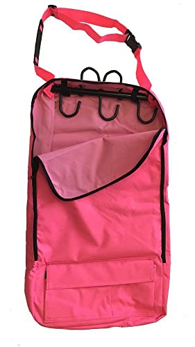 AJ Tack Deluxe Bridle Bag with Hooks Navy Blue - color: Navy Blue
