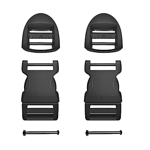 1" Buckle Quick Side Release Buckle,Adjustable No Sewing Clip,Plastic Replacement for Nylon Webbing Straps,Backpack Pack Belt - color: 1 Inch 2pcs