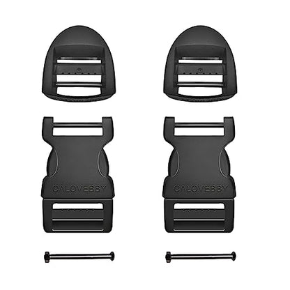 1" Buckle Quick Side Release Buckle,Adjustable No Sewing Clip,Plastic Replacement for Nylon Webbing Straps,Backpack Pack Belt - color: 1 Inch 2pcs
