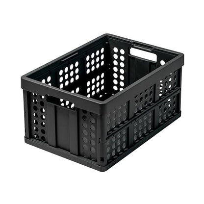 Clax® crate | folding box | basket | 48 qt (12 gal) | black - color: black