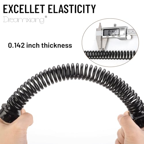 11-1/2" Gate Door Spring Self Closing Heavy Duty Automatic Closure Hardware | Outdoor Door Spring Closer Spring Loaded Fence Gate Latch with Adjustable Tool for Wooden and Vinyl Fence, Black (1 Pack) - size: 11-1/2 Inch