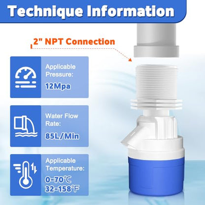 2" Water Float Valve for Water Tank, Water Troughs, Pond, Pool, Livestock - color: 2" Top Inlet