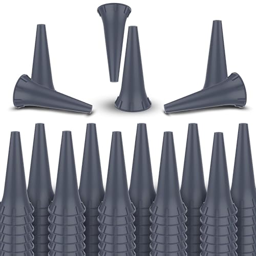 2.5mm Disposable Ear Specula Tips for Universal Otoscopes – Compitible with W-E-L-C-H A-L-L-Y-N, K-a-W-e, RIES'TER, H.E.I.N.E| Plastic Replacement Covers | Gray | Pack of 100 - size: 2.5MM, style: Pack of 100