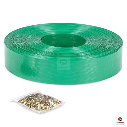 Chain Link Fence Privacy Tape (Emerald Green) | Gardening, Outdoor Wall, Balcony, Patio, Yard, Injury Prevention, Safety Fence Cover for Dog, Other Pet Hedge Slats - color: Emerald Green
