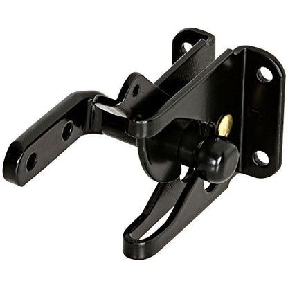 National Hardware Automatic Self Latching Gate Latch, Steel, Black - color: Black, size: 0
