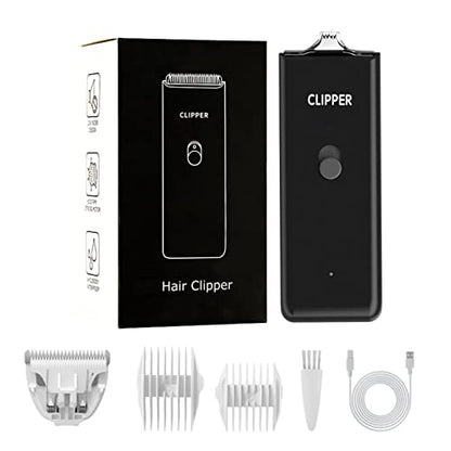 Dog Cat Home Hair Waterproof Clipper Portable Pet Shaver - color: Black+narrow Blade