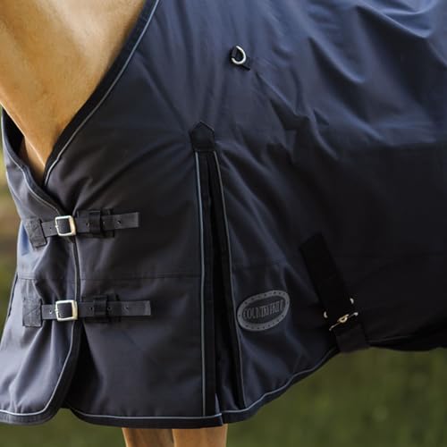 Country Pride Glacier 600D Ripstop Heavyweight Turnout Blanket, Waterproof, Insulated 300g Poly-Fill, Nylon Lined, Shoulder Gussets, Adjustable Leg Straps, Bias Surcingle, Wither Protection (56) - size: 56