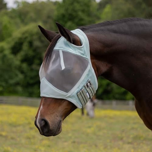 Equinavia Algard Soft Mesh Earless Fly Mask - Misty Jade - Pony - color: Misty Jade, size: Pony