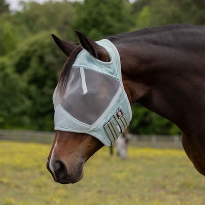 Equinavia Algard Soft Mesh Earless Fly Mask - Misty Jade - Pony - color: Misty Jade, size: Pony