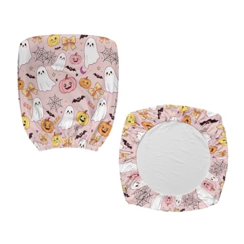Halloween Pink Ghosts Cover for Chair Stylish Home Dust Cover - color: Halloween Pink Ghosts