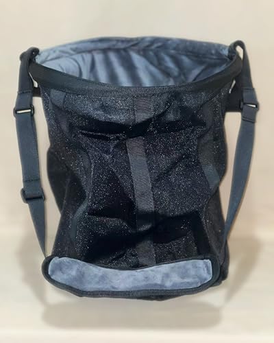 Reinforced Horse Mesh Feed Bag, Adjustable Strap, Padded Nose, Heavy Duty Horse Feed Bag, Reinforced Bottom Stitching, Holds 8qt Grain Bucket, no Mess, soak Feed in Bag, Horse Feed Bag