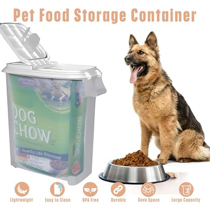 Buddeez Airtight Rolling Pet Food Storage Container, Bird Seed, 50 Quart - color: White Lid, size: 1 Pack (50 Quart)