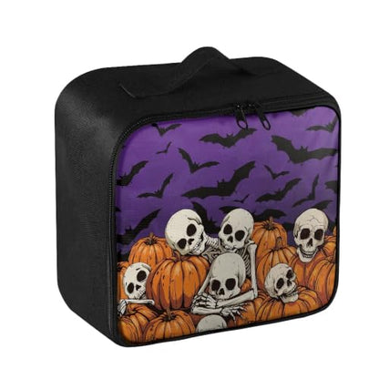 Halloween First Aid Bag Empty Skeleton Pumpkin Travel Medicine Bags for Home Car Hiking Medical Supplies Storage Bag Portable - color: Halloween Skeleton Pumpkin