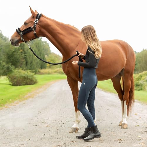 Equinavia Valkyrie Ultra Fleece Soft Padded Horse Halter Breakaway - color: Navy/Navy, size: Cob
