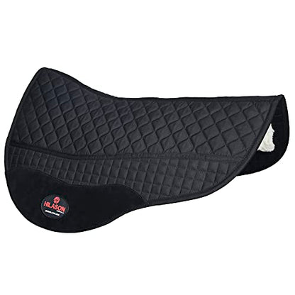 HILASON Western All Purpose Horse English Saddle Pad | All-Purpose - color: Black