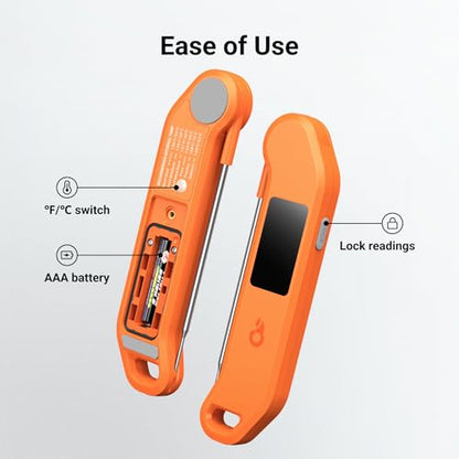 ThermoMaven 1 Sec Professional Digital Meat Thermometer, ±0.5℉ Accuracy - color: Orange
