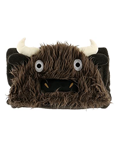 Lazy One Wearable Hooded Blanket for Kids, Animal Hooded Blanket (Buffalo) - color: I'm Buff Buffalo Hooded Blanket