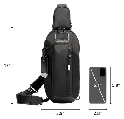 TUMI Alpha Bravo Esports Pro Sling Bag, 12.0" X 5.8" X 2.5", Black - color: Black