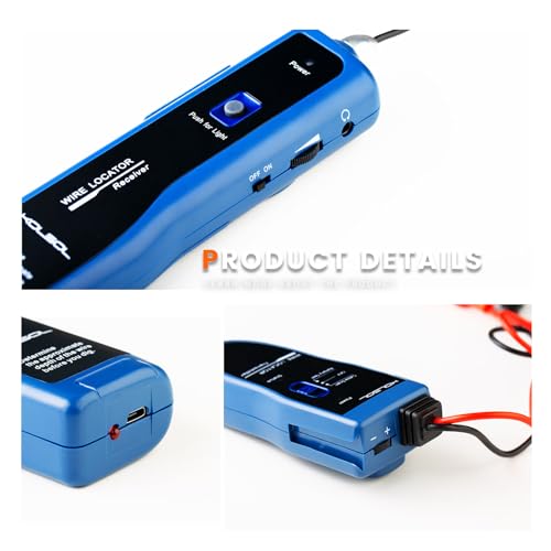 KOSOL F02 Pro Underground Wire Locator, Wire Tracer and Wire Break Locator - color: Grey