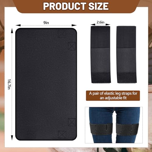 Dansydaisy Western Anti Slip Grip Saddle Seat Cover Black Horse Saddle Cover with Adjustable 2 Elastic Leg Bands for Christmas Horse Lover Gifts Riding Accessories