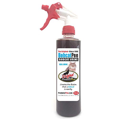 PredatorPee Real Bobcat Urine Natural Predator Scent Outdoor Garden - size: 16 oz
