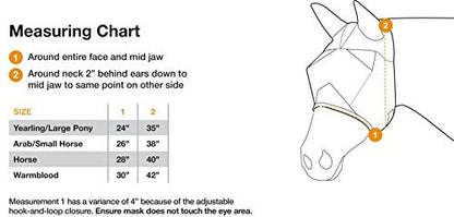 CASHEL Economy Standard Horse Fly MASK, Gold, Horse