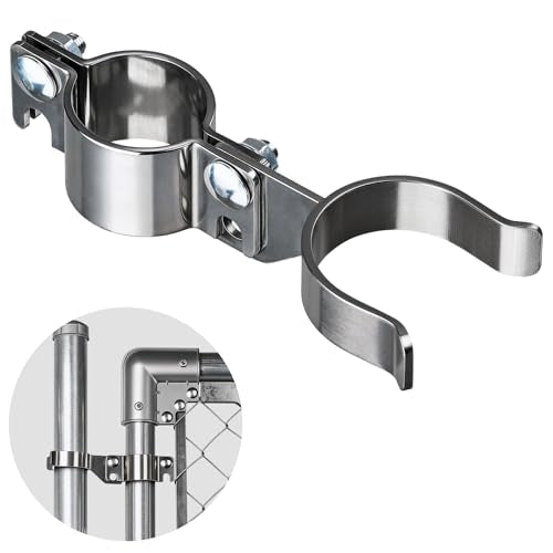 Heavy Duty Stainless Steel 1-5/8" x 1-7/8" Chain Link Fence Gate Fork Latch with Hole for Padlock（Fit 1 5/8" Gate Frame） 1Pack - size: 1-5/8''x1-7/8''-1P