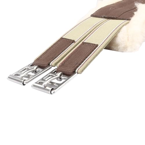 Fleece Padded Horse Girth 32" to 56" - color: Brown, size: 54"