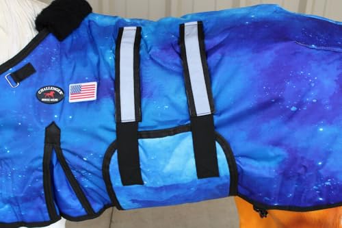 1680D Miniature Foal Pony Donkey Weanling Winter Blanket 519TS12-XXL - color: Night Sky, size: 54-60 Inches (XXLarge)