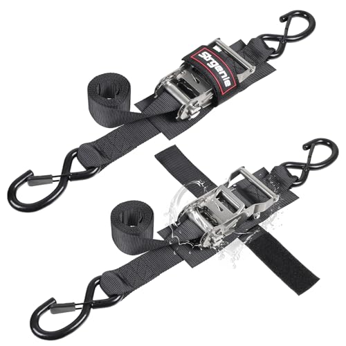 Boat Trailer Straps Stainless Steel 1.5IN 4FT Transom Straps - size: 1.5" x 4'-Stainless steel