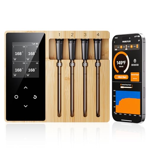Newise Wireless Meat Thermometer with Smart APP - 4 Probes - style: 4 Probes