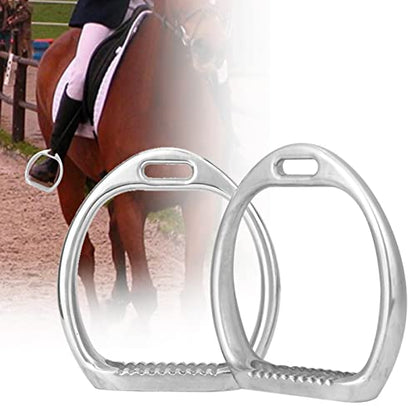 Acouto 1Pair of Aluminum Kids Lightweight Stirrups Pad Equestrian Sports Horse Riding Saddle S Stirrups and Leathers 545 Child Stirrup Irons Kid Kids English Mini Saddle