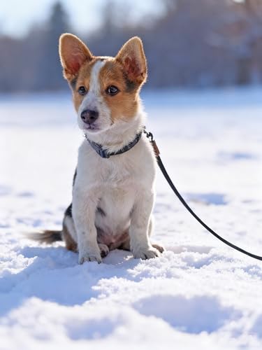 Small Dog Leash 1/4" by 6/8/10FT Lightweight Strong Rope Leash - color: dark blue, size: 1/4" x 10'