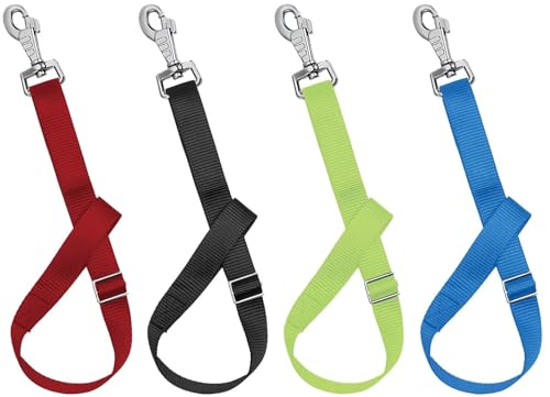 Horse Bucket Strap Hangers,Horse Suppliers Adjustable Nylon Straps up to 700 lbs for Hay Nets, Water Buckets,Hanging-Pratical and Easy Use(4 Pack), 1"x22"