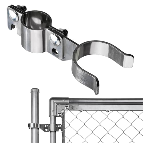 Stainless Steel 1-3/8" x 1-7/8" Chain Link Gate Latch （Fit 1-3/8" Gate Frame）, Heavy Duty Chain Link Fence Gate Fork Latch with Hole for Padlock 1Pack - color: 1-3/8"x1-7/8"