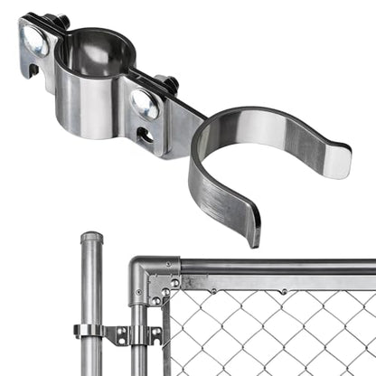 Stainless Steel 1-3/8" x 1-7/8" Chain Link Gate Latch （Fit 1-3/8" Gate Frame）, Heavy Duty Chain Link Fence Gate Fork Latch with Hole for Padlock 1Pack - color: 1-3/8"x1-7/8"
