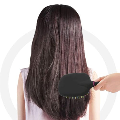 1000RB Rainbow Paddle Mane and Tail Brush Detangler Plastic Forky Comb for Horses