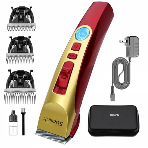 Dog Clippers for Grooming for Thick Heavy Coats, 4 Blade (1/3/6/9mm)
