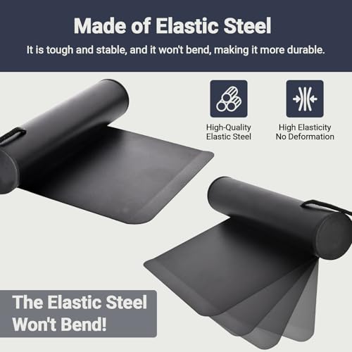 Professional Vinyl Fence Rail Removal Tool Flexible Steel Construction Fits 5-1/2" Rails Prevents Bending Makes Repairs and Replacements Easier