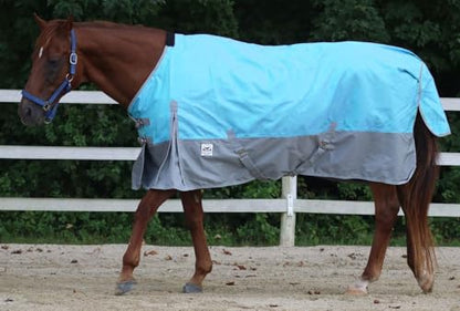 1200 Denier Midweight Waterproof Turnout Blanket - color: Capri, size: 78