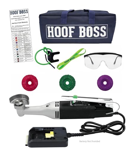 Horse Hoof Trimmers, Basic Mobile Set, 20V Battery Not Included | Horse Hoof Trimming Tools, Farrier Tool Kit, Requires 20 Volt Battery, Battery Not Included