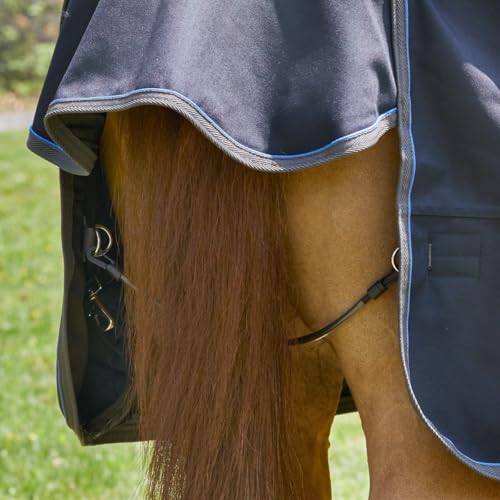 4 Pack Adjustable Elastic Horse Blanket Straps with Double Ended Clips | Suitable for Horse Tails, Horse Blankets for Real Horses & More (20-30 Inches)